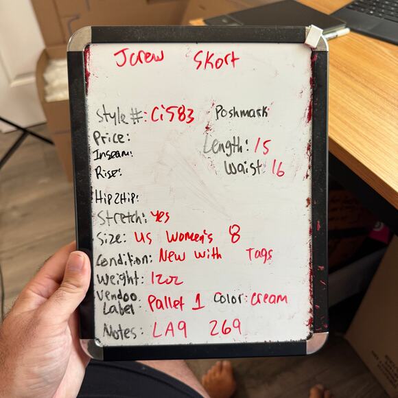 J.Crew Wrap-front Skort Womens 8 Ivory Bi-stretch Cotton Blend Side Zip Pockets - Picture 10 of 10